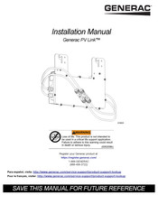 Generac Power Systems PV Link Installation Manual