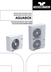 thermital AQUABOX 6 ME Instructions For Installation Manual