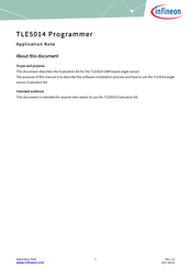 Infineon TLE5014 Manual