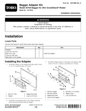 Toro 30104 Installation Instructions