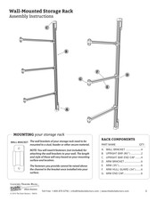 Dock Doctors Wall-Mounted Storage Rack Assembly Instructions Manual