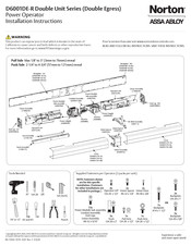 Assa Abloy Norton Double D6011 Series Installation Instructions Manual