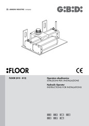 Bandini Industrie GI.BI.DI. FLOOR 812 Instructions For Installations