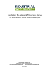 INDUSTRIAL WATER EQUIPMENT ST08 Series Installation, Operation And Maintenance Manual