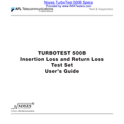 Fujikura AFL Telecommunications NOYES TURBOTEST 500B User Manual