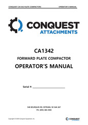 CONQUEST CA1342 Operator's Manual
