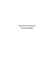 Park Air Systems T6TR User Documentation