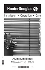 HunterDouglas Natural Elements Installation Operation Care