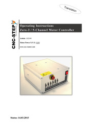 CNC-Step Zero-3 Operating Instructions Manual