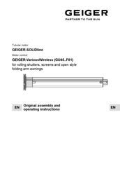 Geiger SOLIDline GU4510 Original Assembly And Operating Instructions