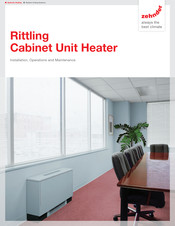 Zehnder Rittling RW Series Installation, Operation And Maintenance Manual