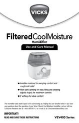 Vicks VEV400 Series Manuals | ManualsLib
