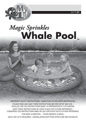 My First Magic Sprinkles Whale Pool 54715 EF Manual