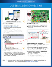 Cypress CYUSBS234 Quick Start Manual