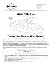 Wake N Grill Wake N Grill Flat Mount Instruction Manual