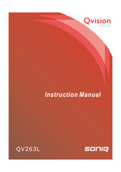 SONIQ Qvision QV263L Instruction Manual