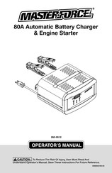 Menards MasterForce 260-9512 Operator's Manual