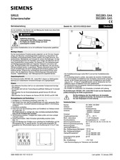Siemens SIRIUS 3SE2283-0GA44 Operating Instructions Manual