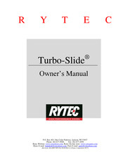 RYTEC Turbo-Slide Owner's Manual