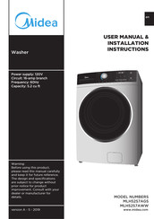 Midea MLH52S7AGS User's Manual & Installation Instructions