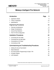 Johnson Controls Metasys Intelligent Fire Network Technical Manual