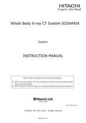 Hitachi SCENARIA Instruction