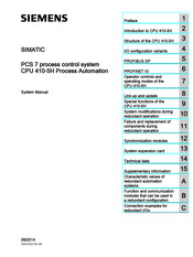 Siemens SIMATIC PCS 7 CPU 410-5H System Manual