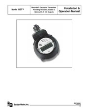 Badger Meter Recordall RET Installation & Operation Manual