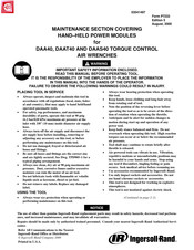Ingersoll-Rand DAAT40 Maintenance Manual