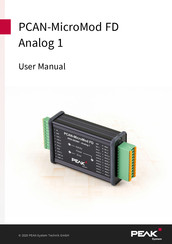 Peak PCAN-MicroMod FD Analog 1 User Manual