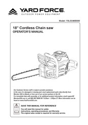 Yard force Y0LSX46B000 Operator's Manual