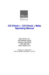 Micro Direct CO Check+ Operating Manual