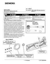 Siemens HM656A Installation Instructions Manual
