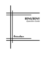 Barudan BENY Operation Manual