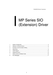 YASKAWA MP Series Driver Manual