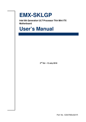 Avalue Technology EMX-SKLGP User Manual
