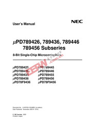 NEC mPD78F9456 User Manual