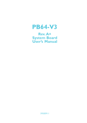DFI PB64-V3 User Manual