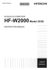 Hitachi HF-W2000 35 User Manual