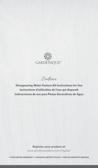 GARDENIQUE Sedona 71378 Instructions For Use Manual