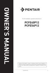 Pentair PCFE54P12 Owner's Manual