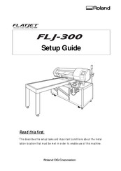 Roland FLATJET Series Setup Manual