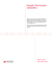 Keysight Technologies U3042AM04 User's And Service Manual