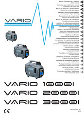 SDMO VARIO 2000i Instruction And Maintenance Manual