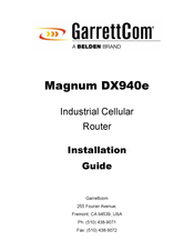 Belden GarrettCom Magnum DX940e Installation Manual