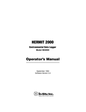In-situ HERMIT SE2000 Operator's Manual