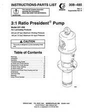 Graco Presiden 237 Instructions-Parts List Manual