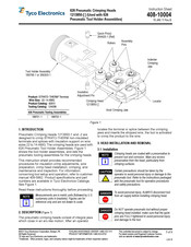 Tyco Electronics 1213850-1 Instruction Sheet