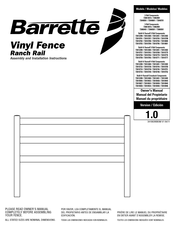 Barrette 73061401S Assembly And Installation Instructions Manual