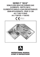 Alpes Inox F 583/1V1B4G Instruction Manual